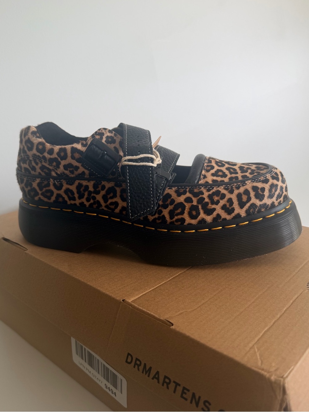 Dr Martens BUZZ LEOPARD MARY JANE SHOES Leopard size 9 - Picture 6 of 11